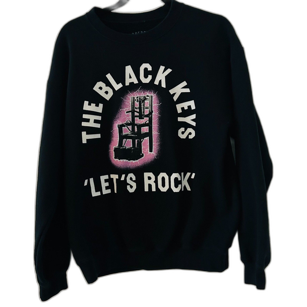 The Black Keys 2019 Let's Rock Crew Neck Sweatshirt Unisex Size M